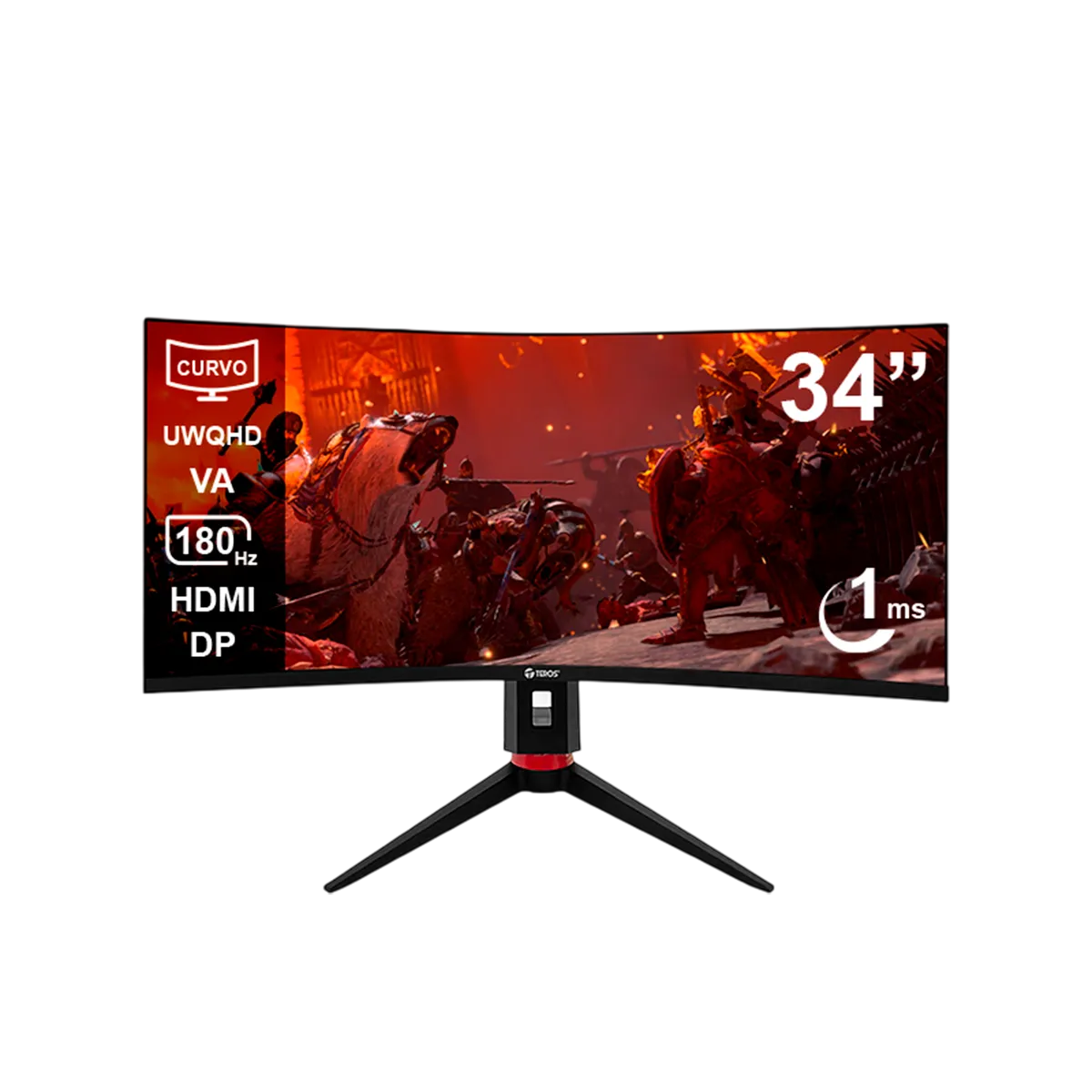MONITOR GAMING TEROS TE-3412G 34" UWQHD VA 180HZ 1MS CURVO MONITOR GAMING TEROS TE-3412G 34" UWQHD VA 180HZ 1MS CURVO
